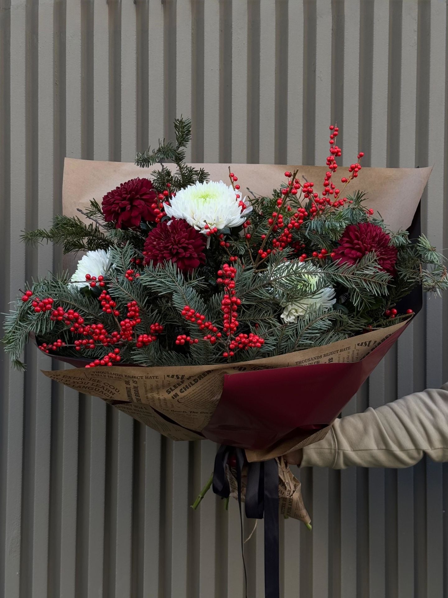 Yılbaşı Ilex Buketi