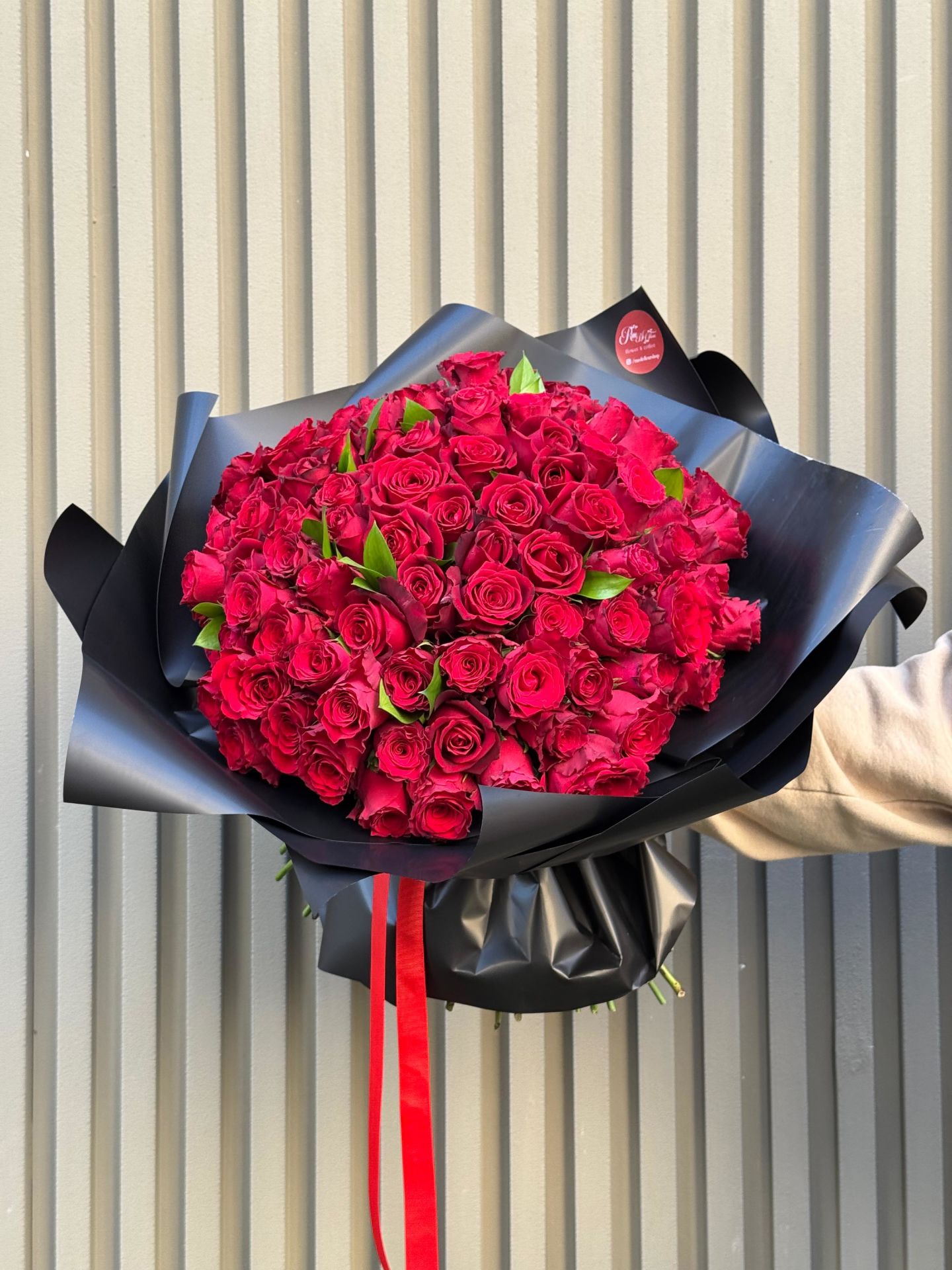 101 Kırmızı Gül Buketi