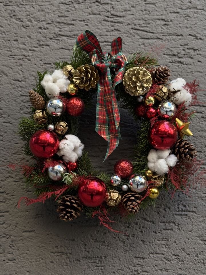 Noel Yılbaşı Kapı Süsü